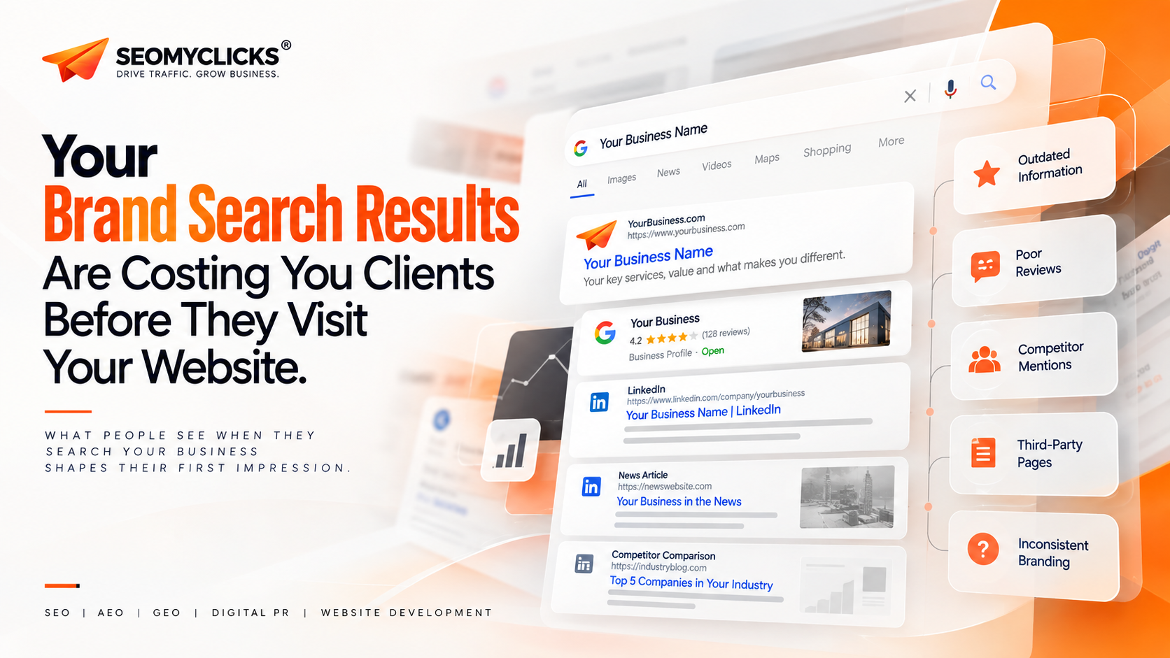 Your Brand Search Results Are Costing You Clients Before They Visit Your Website | SEOMYCLICKS